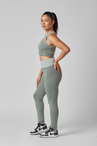 Sage Jacquard Legging